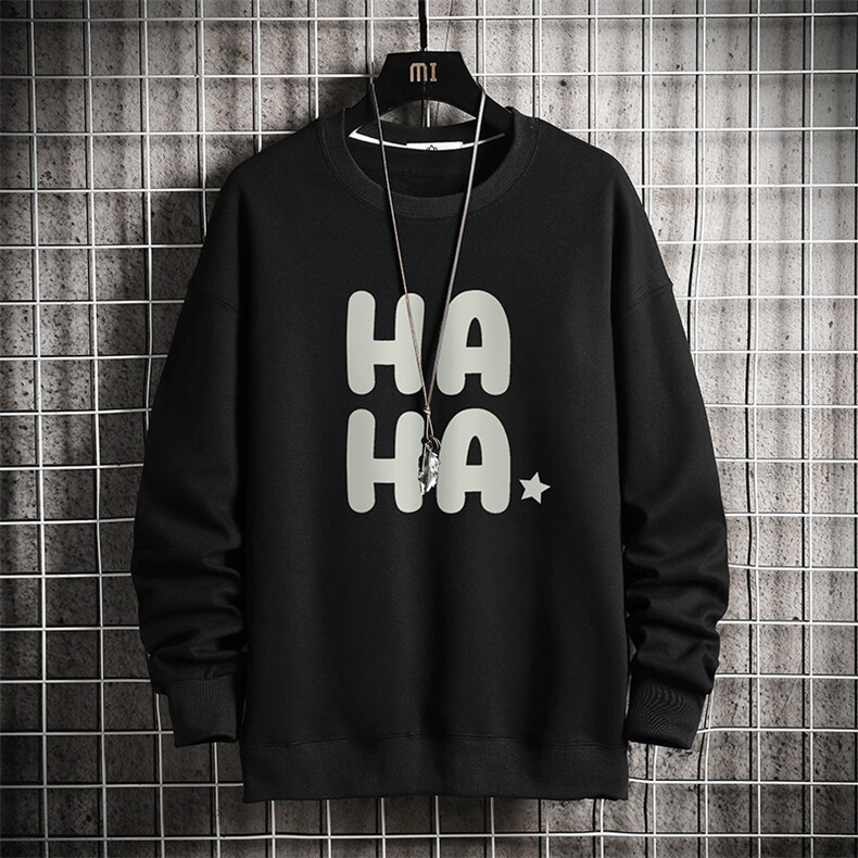 S6346-P28加绒款-P33秋季圆领卫衣男大码韩版宽松长袖外套网格，女装短外套，电商A040A