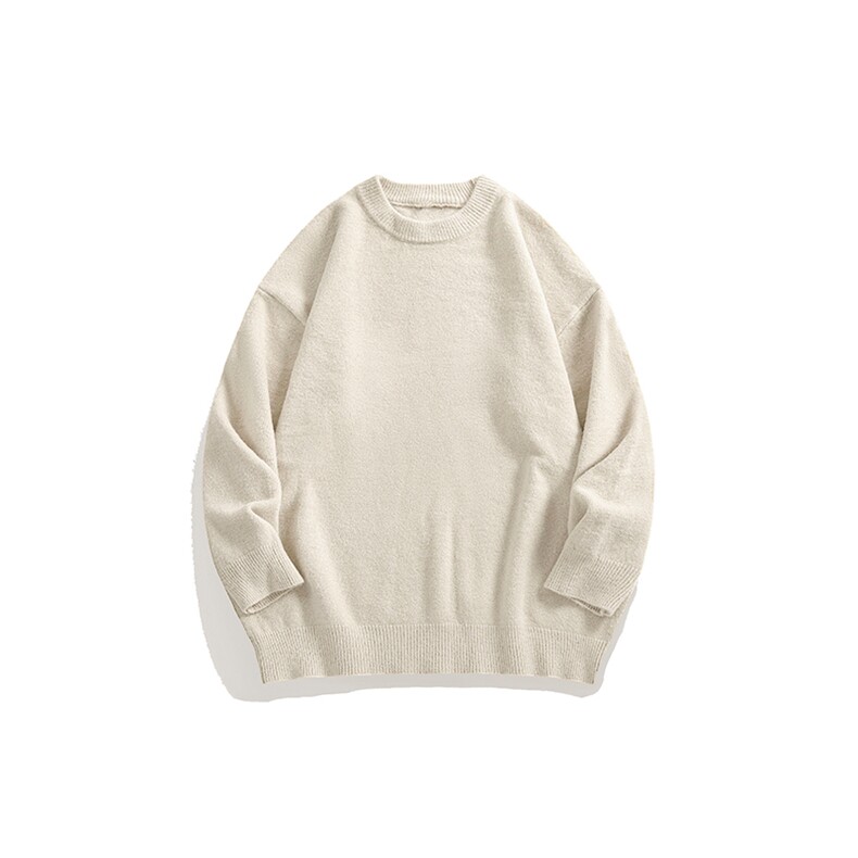 MD8812-CG-BRP42加厚款两翻领加厚毛衣慵懒风男针织衫高领线衫，男装针织衫/毛衣，星座510A-3