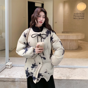 新中式不规则小众设计感短款羽绒服女冬季2025新款加厚白鸭绒外套图片