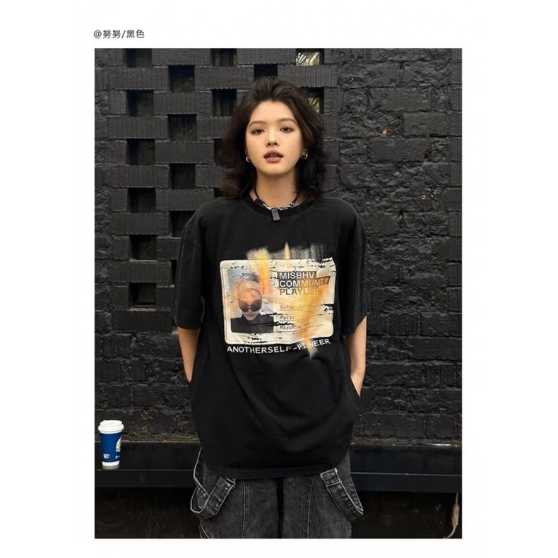 现货！纯棉260G重磅T恤双面印花高级感短袖【四级固色】RX160-P43,男装T恤,星座1005-6