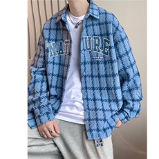 扎染薄款衬衫港风男复古百搭宽松衬衣外搭防晒上衣潮时尚洋气开衫，男装防晒衣，星座715-4
