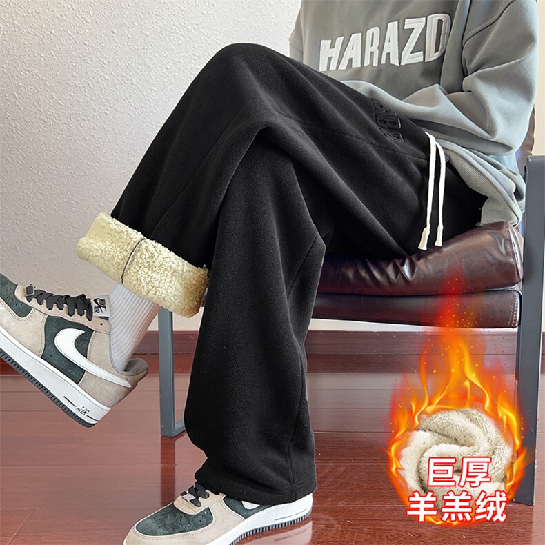 冬季男士羊羔绒复合保暖加厚休闲裤N557-P35大码,男装休闲裤,星座209