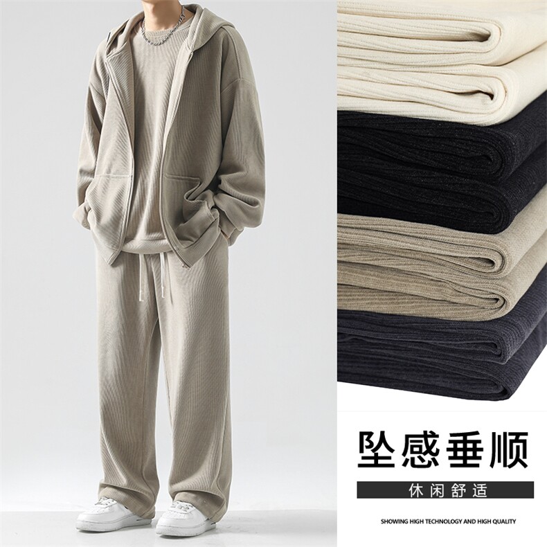 秋冬美式套装男生外套衣服潮流帅气宽松潮牌三件套-SJT860特批167,男装休闲套装,星座718