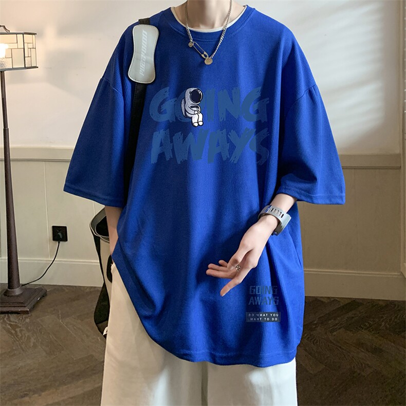 华夫格t恤男短袖男大码五分袖酒店风HT73230-P22,男装T恤,电商A040