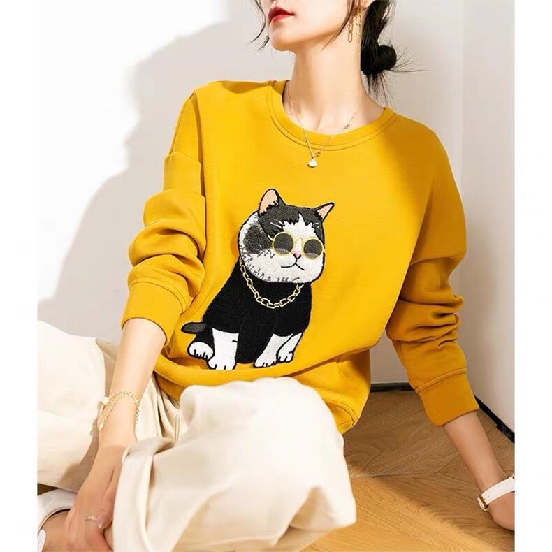 2021秋季卫衣，女装卫衣/绒衫，欧颜