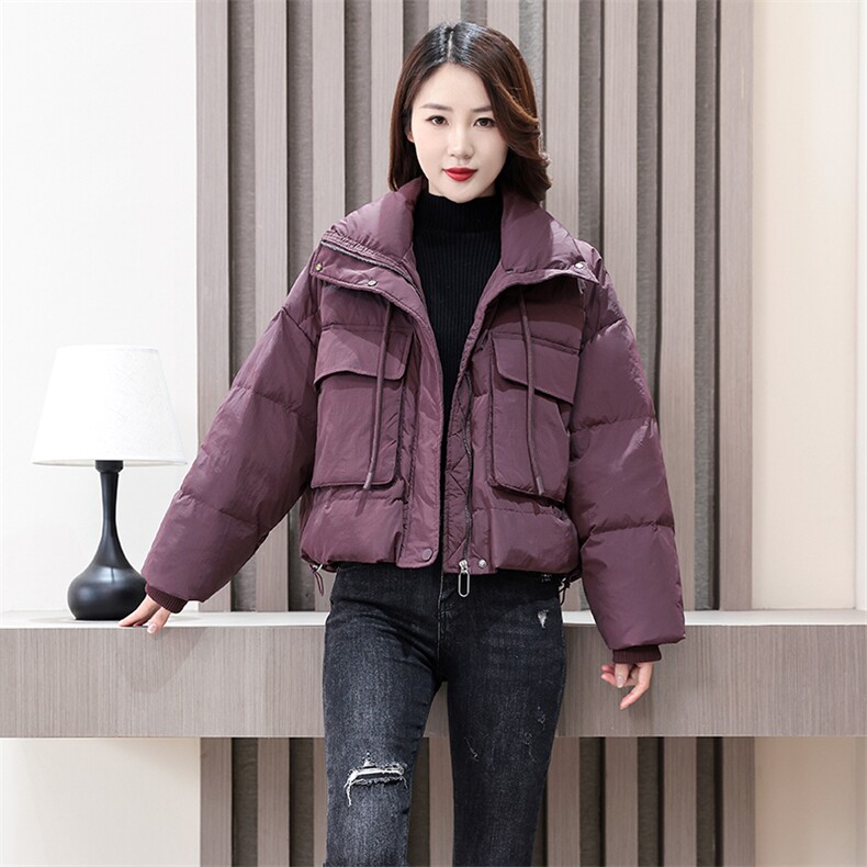 时尚保暖女士短款羽绒服 冬季新款宽松显瘦外套图片