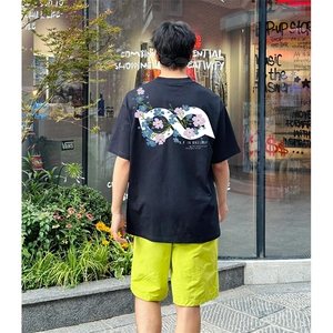 万针全刺绣解构设计260克重磅双纱纯棉高品质美式高街短袖T恤特39图片