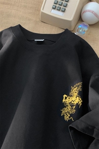 夏季新款龙年斑驳印花高街短袖宽松 M~5XL XZ604-DT216-P25控39图片