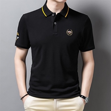 短袖polo衫男2022爸爸夏装宽松t恤半袖纯棉中老年翻领上衣薄，男装T恤，电商B212（原钱塘6029）
