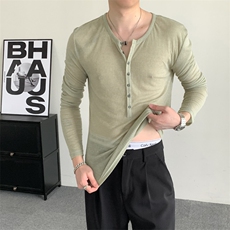 粉色肉色天丝弹力深V打底肉粉色polo衫修身显瘦设计感polo男女T恤，男装T恤，星座909