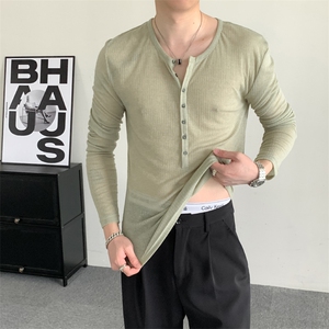 粉色肉色天丝弹力深V打底肉粉色polo衫修身显瘦设计感polo男女T恤图片