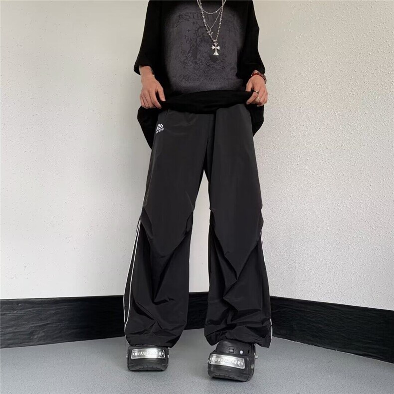 冲锋裤男春季美式工装裤潮牌直筒cleanfit伞兵阔腿裤子MSK311-P40,男装休闲裤,星座1008