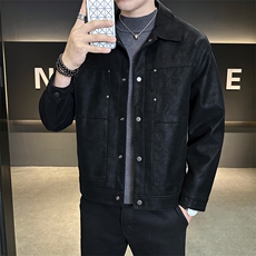 美式复古皮衣男设计感潮牌夹克轻奢外套皮夹克516-p160，男装皮衣，星座310A-4