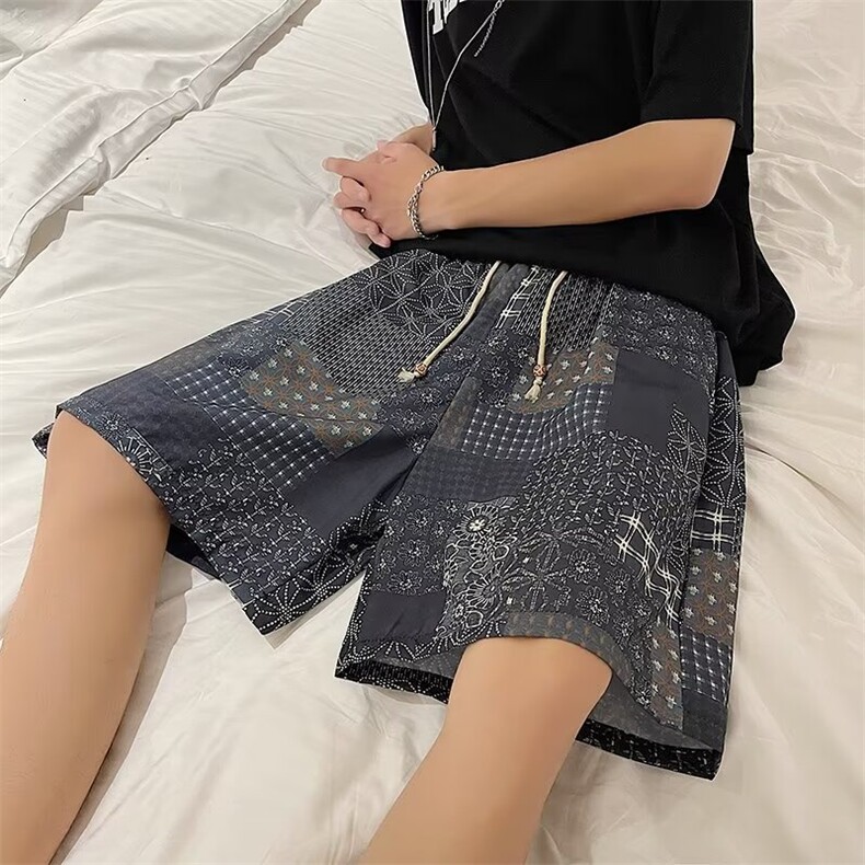 短裤男士宽松运动五分裤子柔软口袋休闲中裤DK112,男装牛仔裤,星座1116A-1（原606A）