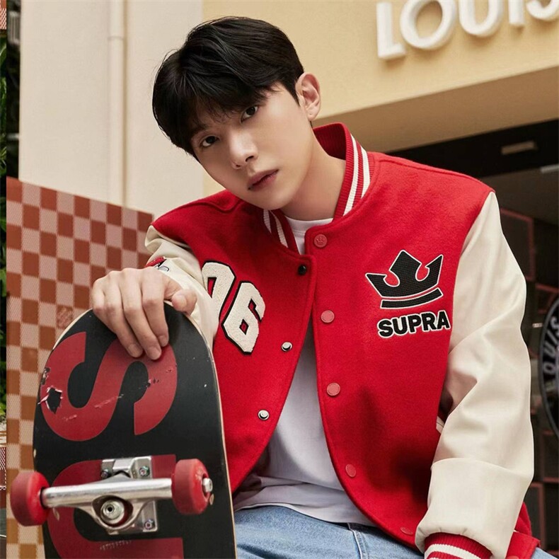 现货！！！春~ins风棒球服夹克外套XZ716A-C004-P110，男装夹克，星座716A（原星座815-4）