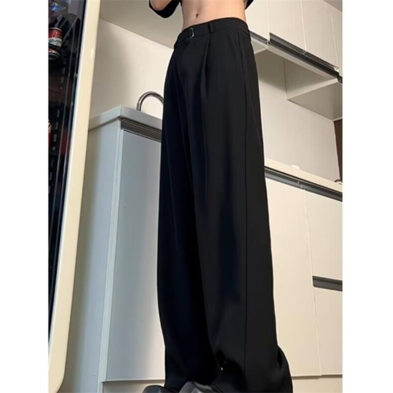 网图现货美式宽松那不勒直筒垂感西裤K0066/P45,男装西裤,星座205-3