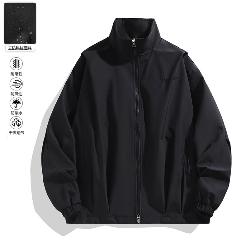 休闲纯色外套城市三防立领夹克上衣（69元）313B-NC0272-P60,男装夹克,星座313B