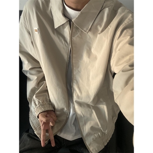 【有货】卡其色两面穿外套男款春秋高级感格子夹克JK941LL-特P75图片