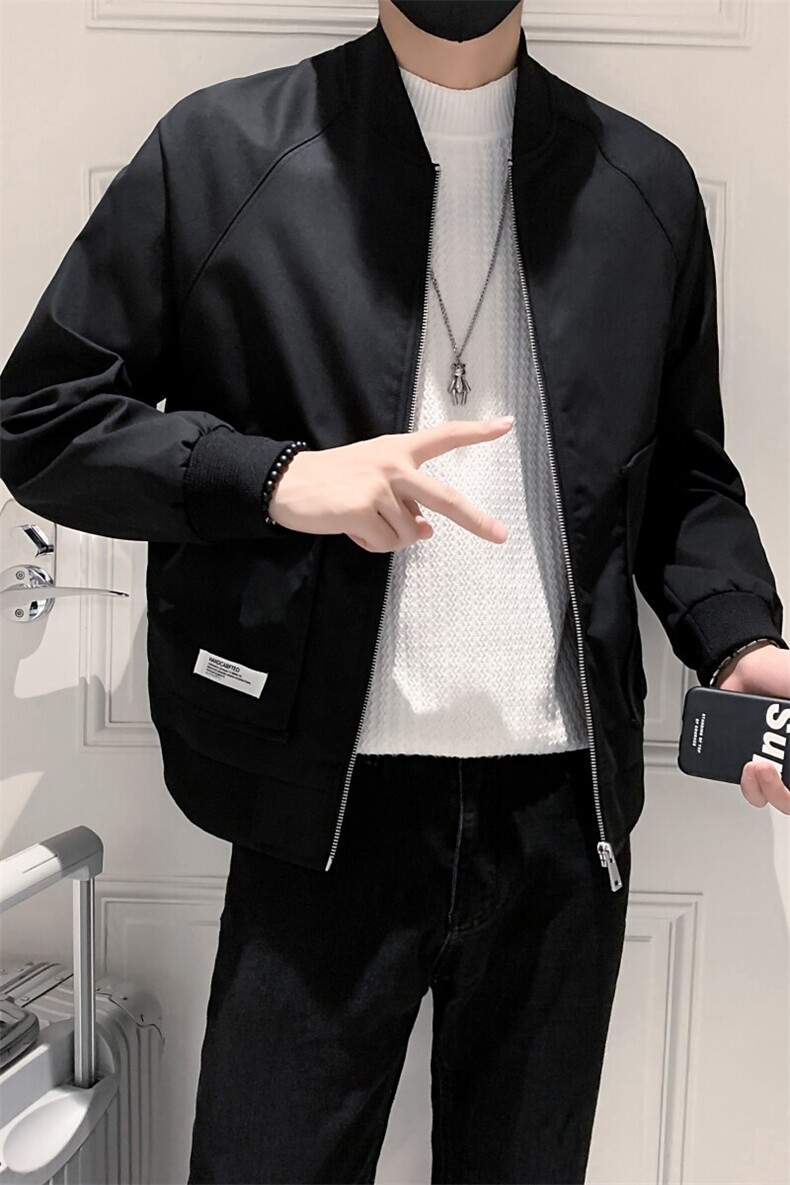 现货2025春新款社会小伙斜纹棒球服男夹克外套JK21P95控128,男装夹克,电商B276A