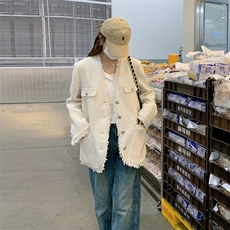 法式名媛小香风外套女春秋2025年新款欧货高级感宽松洋气开衫上衣，女装短外套，2C037