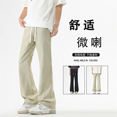 修身舒适休闲抗皱牛仔裤微喇坠感拖地裤有型K890-特批-4588，男装牛仔裤，星座718-1
