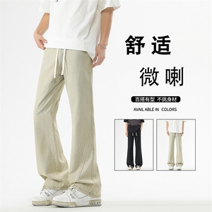 修身舒适休闲抗皱牛仔裤微喇坠感拖地裤有型 K890-特批-4588图片