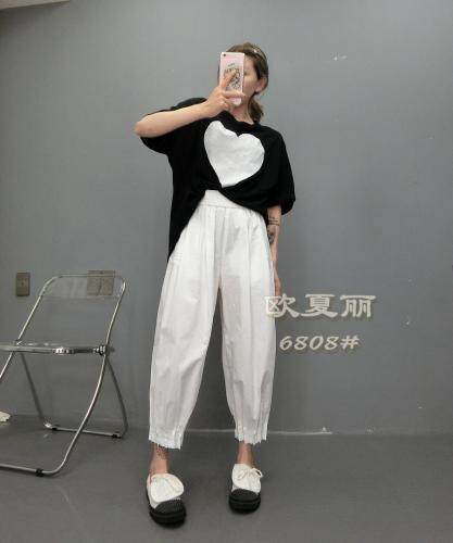 全棉休闲裤，女装休闲裤，欧夏丽