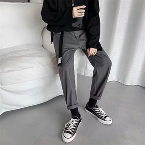 配腰带 休闲西裤男士韩版潮流百搭夏季2024新款ins长裤K5303-P36图片