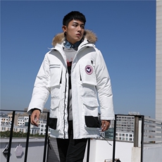 2020电商B247冬季新款韩版中长款加拿大大鹅工装羽绒服MY81，男装羽绒服，电商B247
