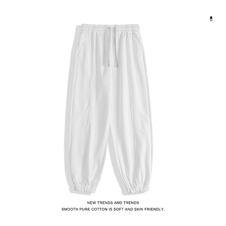 简约纯色束脚卫裤男潮牌街头宽松休闲百搭运动裤-X1650特批42,男装休闲裤,星座718