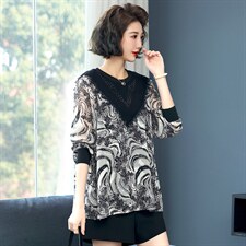 2023春装新款衬衫花色舒适显瘦潮流简约时尚经典大方，女装衬衫，丽影随形