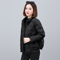时尚气质休闲短款翻领羽绒服女冬装新款保暖外套，女装羽绒服，依恋蒂丝