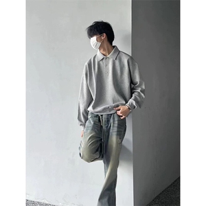 高克重polo卫衣高级感重磅长袖cleanfit打底内搭 POL0002 P50图片