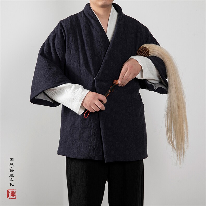 冬装新款风男装禅意新中式男士汉服棉衣HM03P145,男装棉衣,钱塘802