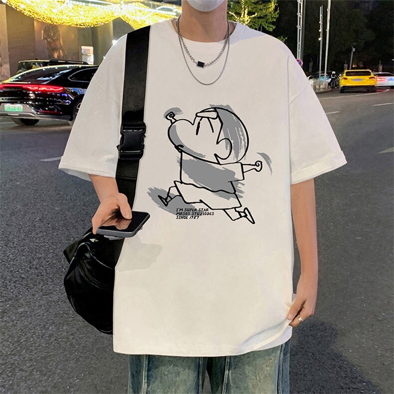 T790夏季新品港风高街美式短袖T恤宽松ins重磅纯棉体恤,男装T恤,星座304A