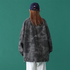 2021春季新中性风蒙马特大码男ins网红夹克扎染翻领外套J6102-P75，男装夹克，电商A001