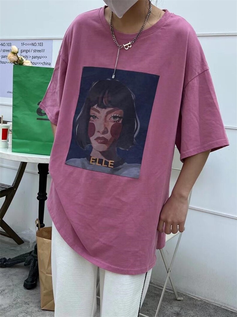 春季新款纯图案短袖T恤，女装T恤，JIAN.Z 简.站