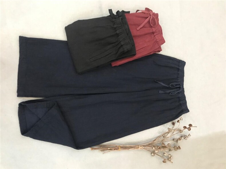 棉麻夹棉盘扣棉衣＋麻料夹棉裤，女装棉衣/棉服，蓝院