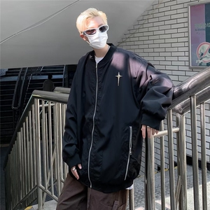 牧野森美式夹克男春季防风工装春秋外套棒球服刺绣薄外衣 JK7003图片