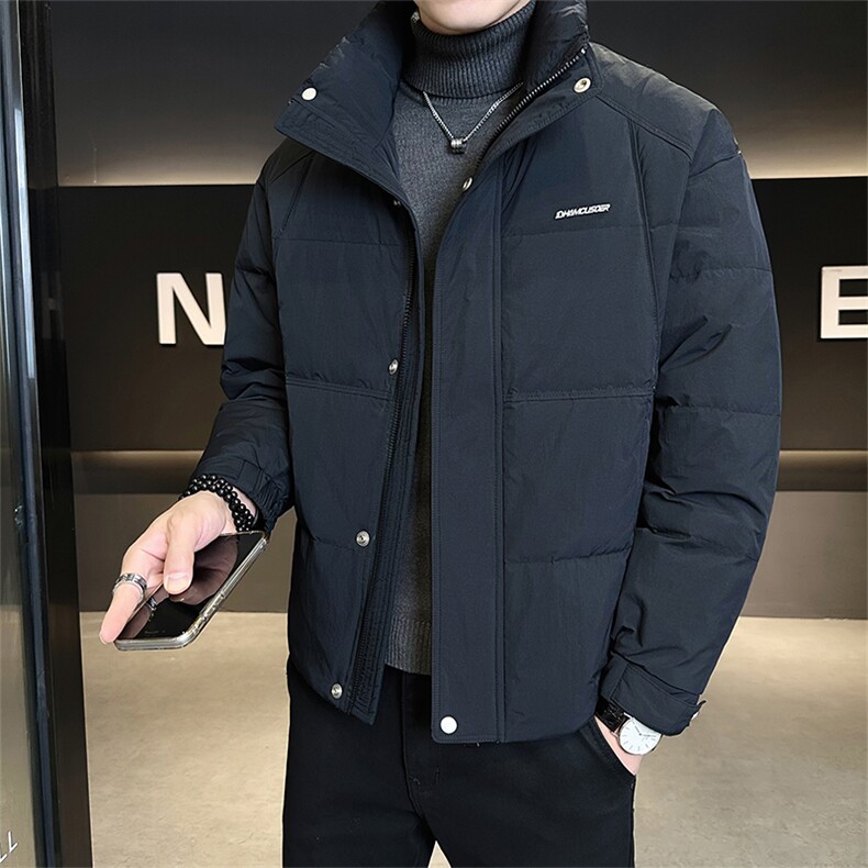 标50绒店主风2025新款男士立领短款羽绒服外套B328-7915-P215,男装羽绒服,电商B328