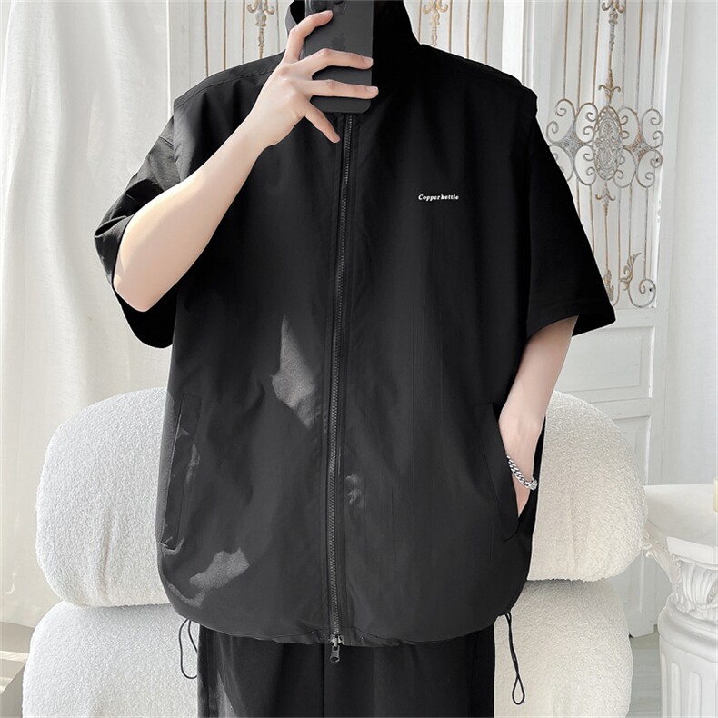 MJ156/P55夏季满天星马甲两面穿休闲男情侣百搭两面服背心外套,男装背心/马甲,电商基地A050