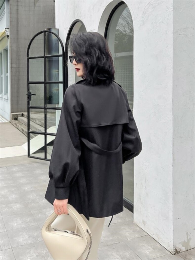 2022#春季风衣系列 货号6028SML，女装风衣，序儿