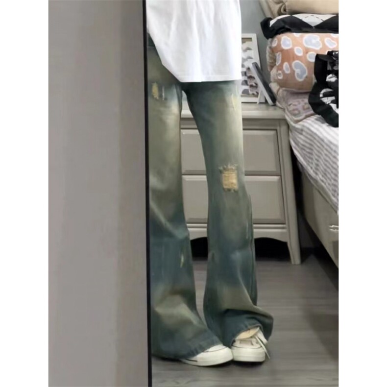 【网图】破洞牛仔裤男女夏季薄款美式复古vibe裤子NX06WW-P55,男装牛仔裤,星座1007（原301D）