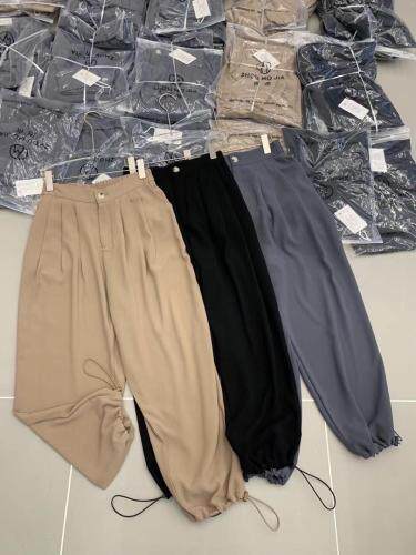 简约百搭收口休闲裤，女装休闲裤，周末