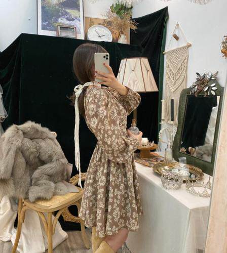 法式重工艺连衣裙，女装连衣裙，Mu Mu