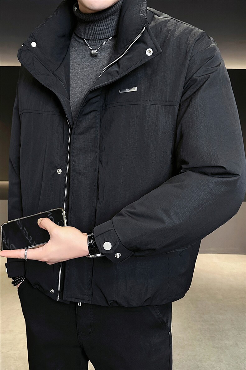 标50绒轻薄羽绒服男冬季2025新款加厚立领外套A313-58070-P185,男装羽绒服,电商A313