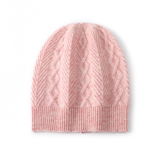 秋冬季保暖贴合无束缚时尚百搭菱形针织羊毛帽，帽子，品卓羊绒