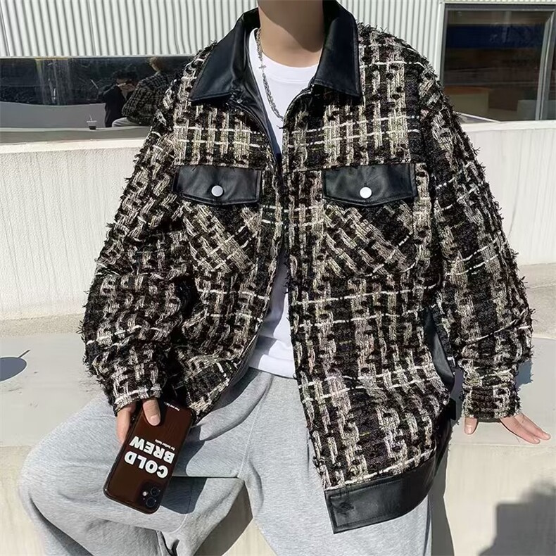 青春流行男春季夹克文艺潮外套X106P80图片