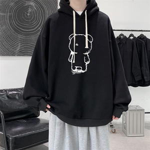 纯棉连帽卫衣男大码运动帽衫宽松薄WY2339-P35 加绒款-P40图片