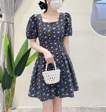 夏季新款印花连衣裙收腰显瘦，女装连衣裙，Balance Studio(2F)
